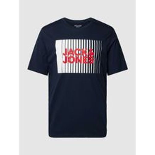T-Shirt mit Label-Print Modell 'CORP' - jack & jones - Modalova