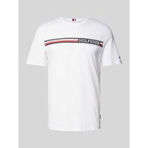 T-Shirt mit Label-Print - Tommy Hilfiger - Modalova