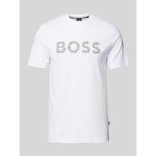 T-Shirt mit Label-Print Modell 'Thompson' - Boss - Modalova