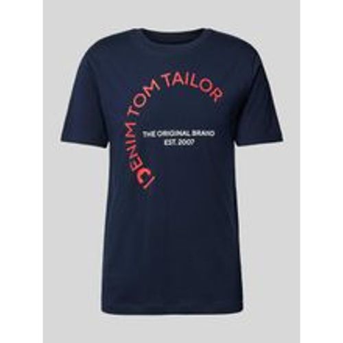 T-Shirt mit Rundhalsausschnitt - Tom Tailor Denim - Modalova