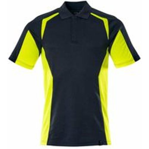 Polo-Shirt, moderne Passform Polo-shirt Gr. 2XL, schwarzblau/hi-vis gelb - Mascot - Modalova