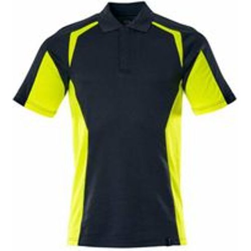 Polo-Shirt, moderne Passform Polo-shirt Gr. 4XL, schwarzblau/hi-vis gelb - Mascot - Modalova