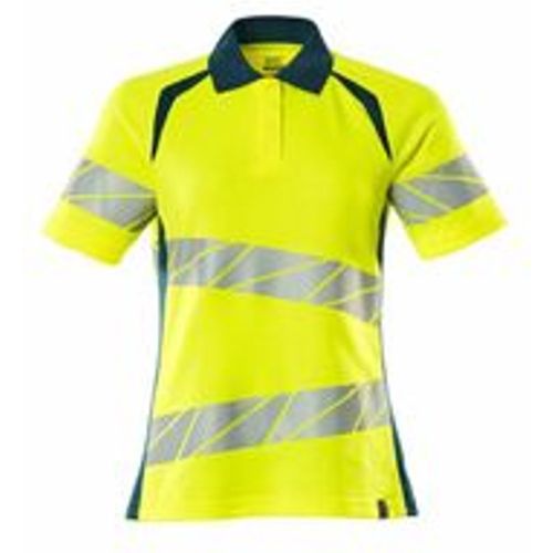 Damen-Polo-shirt 19093-771-1744 Gr. l hi-vis gelb/dunkelpetroleum - Mascot - Modalova