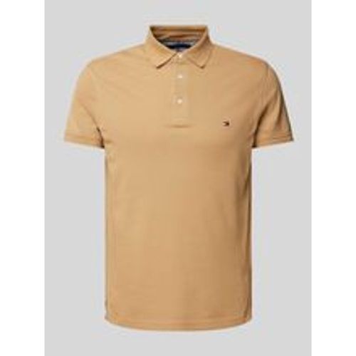 Slim Fit Poloshirt mit Logo-Stitching - Tommy Hilfiger - Modalova