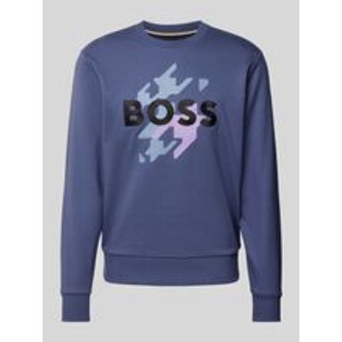 Sweatshirt mit Label-Stitching Modell 'Soleri' - Boss - Modalova