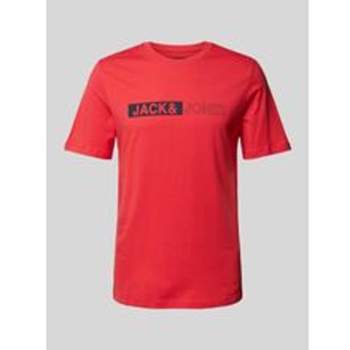 T-Shirt mit Label-Print Modell 'NEO' - jack & jones - Modalova