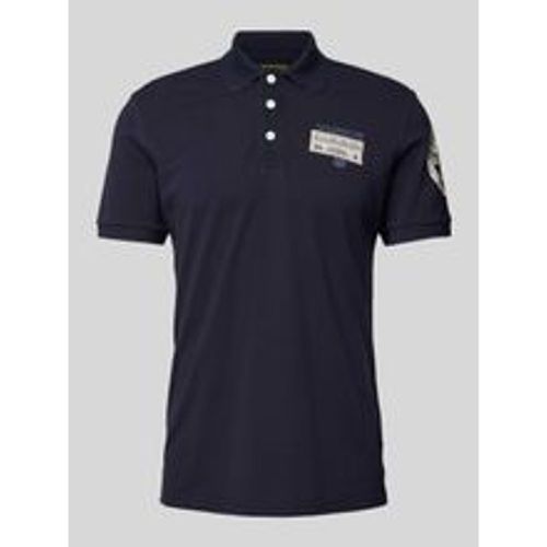 Slim Fit Poloshirt mit Label-Patch Modell 'E-AMUNDSEN' - Napapijri - Modalova