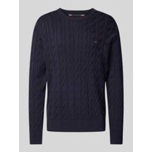 Strickpullover mit Zopfmuster - Tommy Hilfiger - Modalova