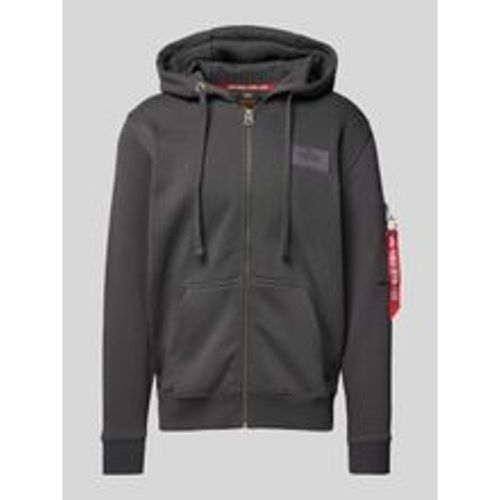 Sweatjacke mit Label-Details - alpha industries - Modalova