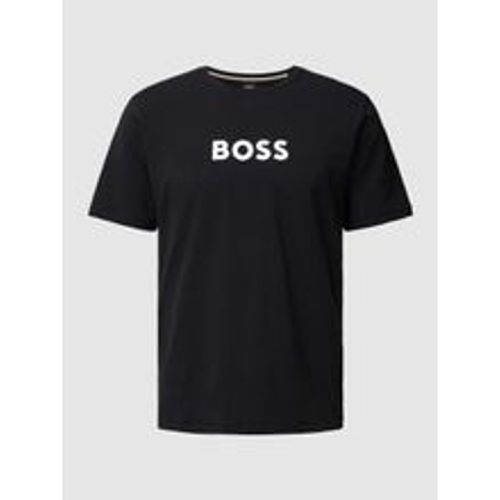 T-Shirt mit Label-Print - Boss - Modalova