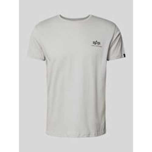 T-Shirt mit Label-Print - alpha industries - Modalova