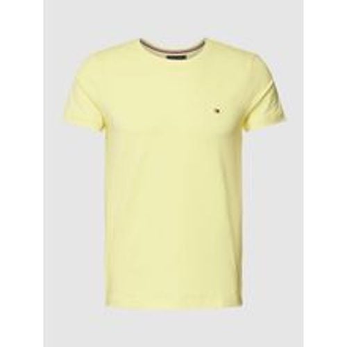 Slim Fit T-Shirt mit Logo-Stitching - Tommy Hilfiger - Modalova