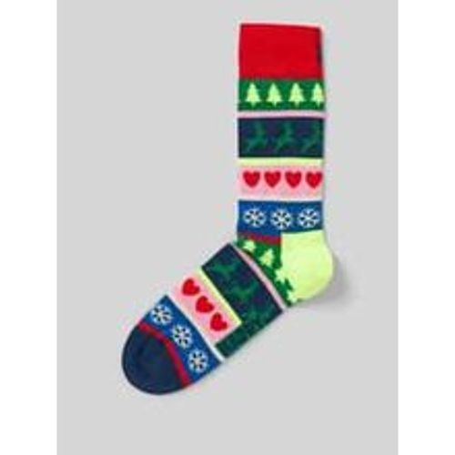 Socken mit Motiv-Stitchings Modell 'Christmas Stripe' - Happy Socks - Modalova