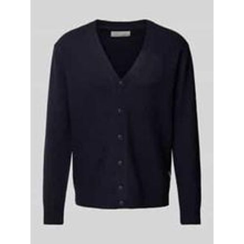 Slim Fit Strickjacke mit Knopfleiste Modell 'Karl' - casual friday - Modalova