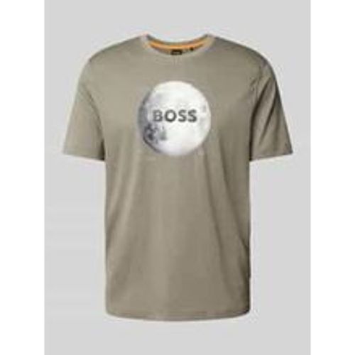 T-Shirt mit Motiv- und Label-Print Modell 'Moon' - Boss Orange - Modalova