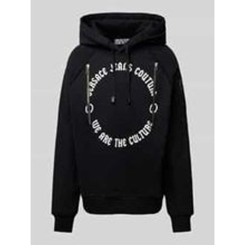 Hoodie mit Label- und Statement-Print - Versace Jeans Couture - Modalova