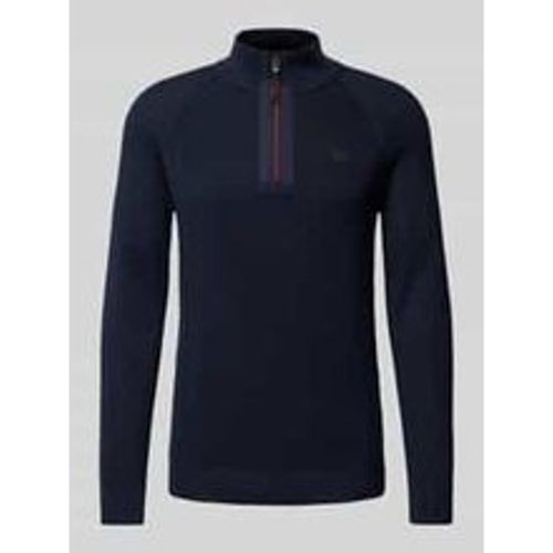 Regular Fit Strickpullover aus reiner Baumwolle mit Troyer-Kragen - s.Oliver RED LABEL - Modalova