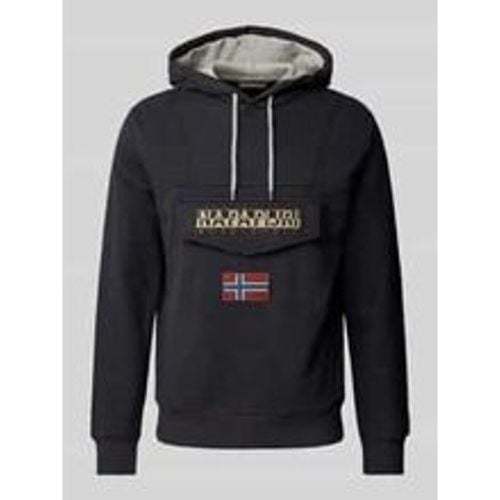 Hoodie mit Label-Patch Modell 'BURGEE' - Napapijri - Modalova