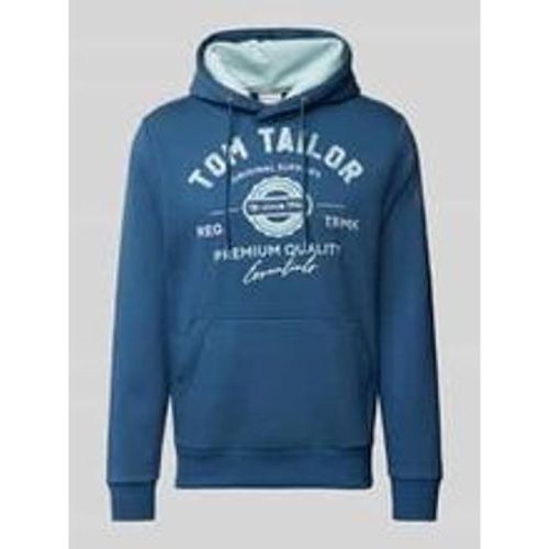 Regular Fit Hoodie aus Baumwoll-Mix mit Logo Print - Tom Tailor - Modalova