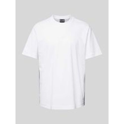 T-Shirt mit Label-Print - EA7 Emporio Armani - Modalova