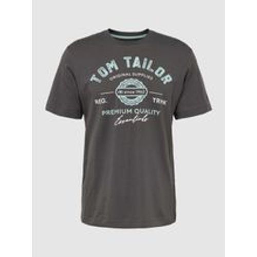 T-Shirt mit Label-Print - Tom Tailor - Modalova