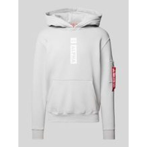 Hoodie mit Reißverschluss- und Känguru-Tasche - alpha industries - Modalova