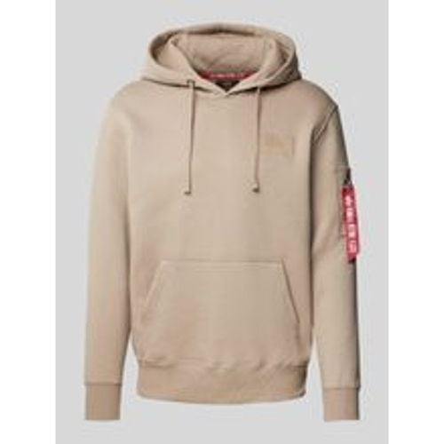 Hoodie mit Label-Patch - alpha industries - Modalova