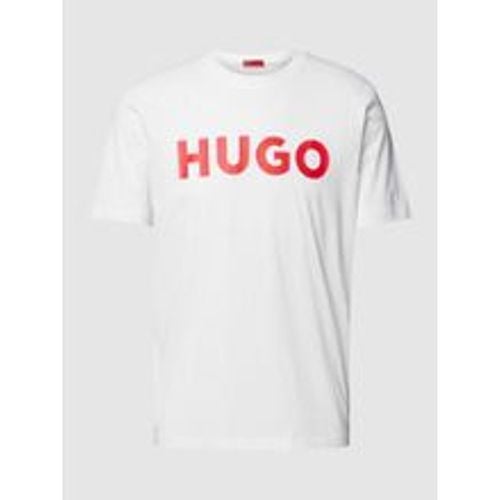 T-Shirt mit Label-Schriftzug Modell 'DULIVIO' - HUGO - Modalova