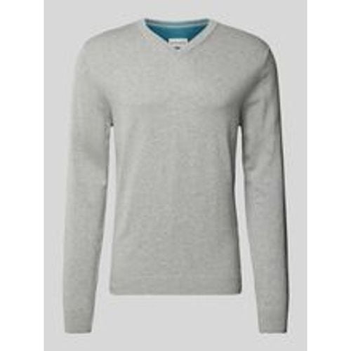 Regular Fit Strickpullover mit V-Ausschnitt - Tom Tailor - Modalova