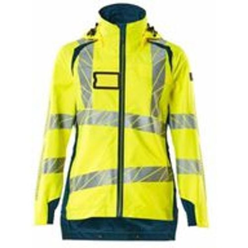 Hard Shell Jacke, Damen, leichtem Futter Jacke Gr. xs, hi-vis gelb/dunkelpetroleum - Mascot - Modalova