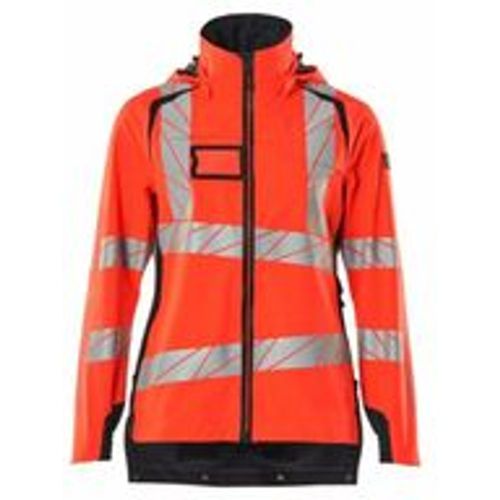 Hard Shell Jacke, Damen, leichtem Futter Jacke Gr. xl, Hi-vis rot/schwarzblau - Mascot - Modalova