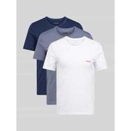 T-Shirt mit Label-Print im 3er-Pack - HUGO - Modalova