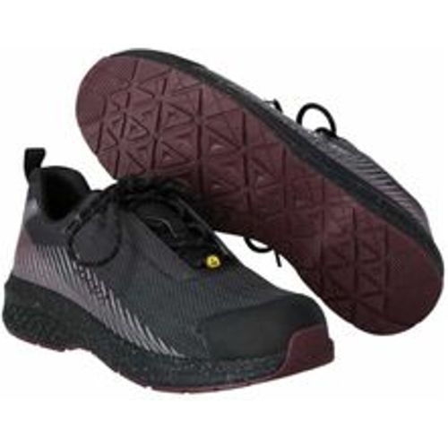 Safety Halbschuh footwear customized F1600-909 Gr. 1045 stone grey/bordeaux - Mascot - Modalova