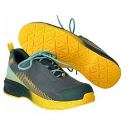 Safety Halbschuh footwear customized F1600-909 Gr. 0837 forest green/sunflower yellow - Mascot - Modalova