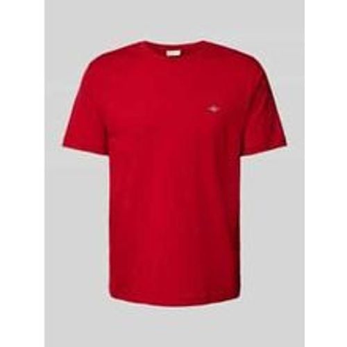 T-Shirt mit Label-Stitching - Gant - Modalova