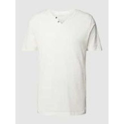 T-Shirt mit kurzer Knopfleiste - jack & jones - Modalova