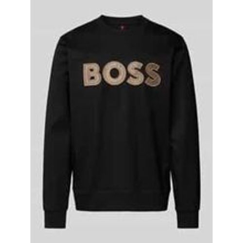 Sweatshirt mit Label-Stitching Modell 'Sharpe' - Boss - Modalova