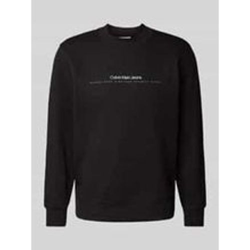 Sweatshirt mit Label-Print - Calvin Klein - Modalova