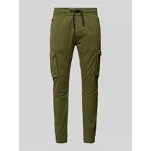 Tapered Fit Cargohose mit elastischen Abschlüssen - alpha industries - Modalova