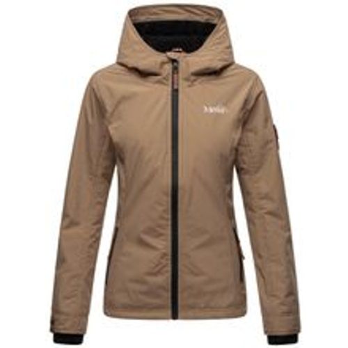 Damen Sportliche Outdoorjacke Übergangs Regenjacke mit Kapuze Brombeere - Marikoo - Modalova