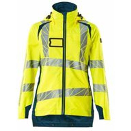 Hard Shell Jacke, Damen, leichtem Futter Jacke Gr. 5XL, hi-vis gelb/dunkelpetroleum - Mascot - Modalova