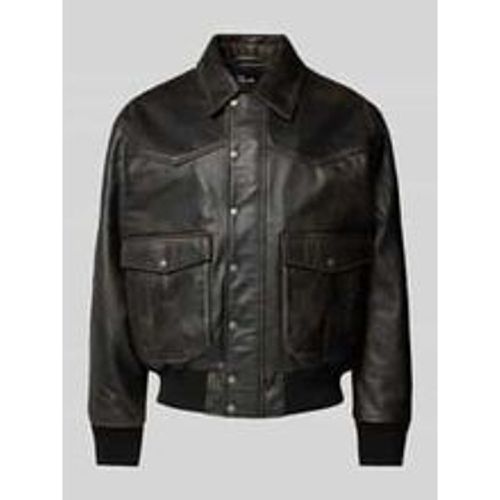 Lederblouson mit Pattentaschen Modell 'CUIR' - THE KOOPLES - Modalova