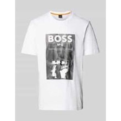 T-Shirt mit Logo-Motiv-Print - Boss Orange - Modalova