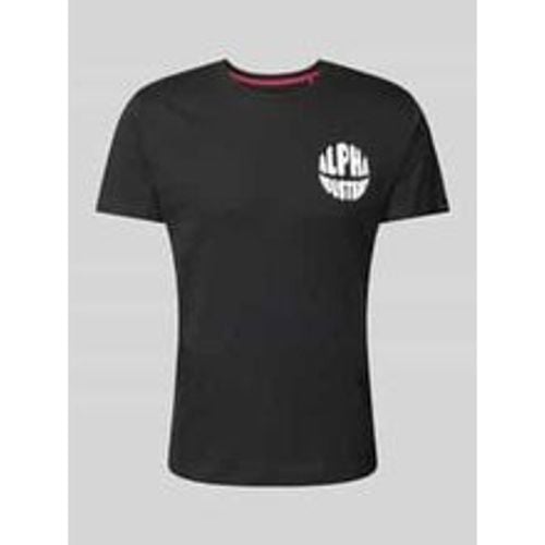 T-Shirt mit Label-Print - alpha industries - Modalova