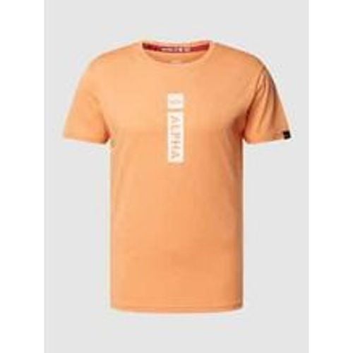 T-Shirt mit Label-Print - alpha industries - Modalova