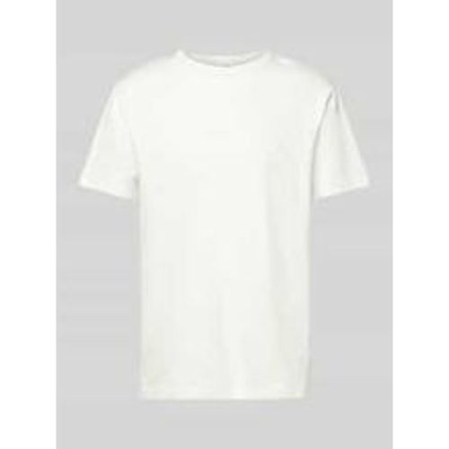 T-Shirt mit geripptem Rundhalsausschnitt Modell 'SANDER' - Selected Homme - Modalova