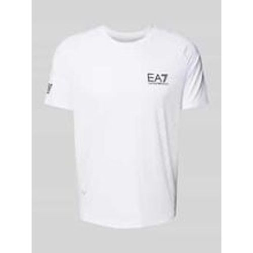 T-Shirt mit Label-Print Modell 'VENTUS7' - EA7 Emporio Armani - Modalova