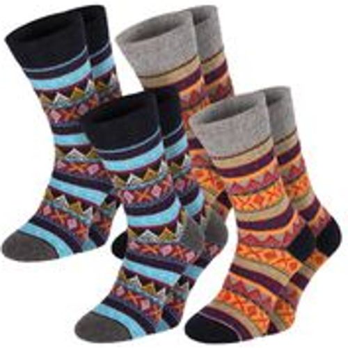 Chili Lifestyle Wollsocken COLOR super warm 4 Paar Schafwolle Winter - Fashion24 DE - Modalova