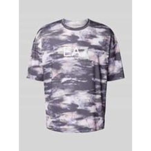 T-Shirt mit Label-Print Modell 'VENTUS' - EA7 Emporio Armani - Modalova