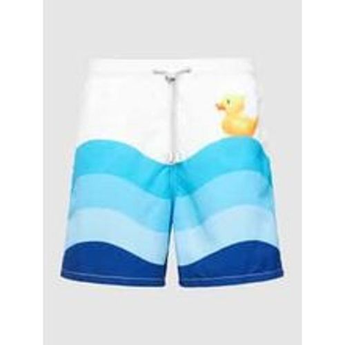 Badehose mit Allover-Muster Modell 'GUSTAVIA' - Mc2 Saint Barth - Modalova